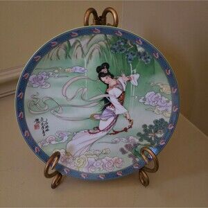 NEW Imperial Jingdezhen Porcelain Plate Legends of West Lake 1989 Lady White